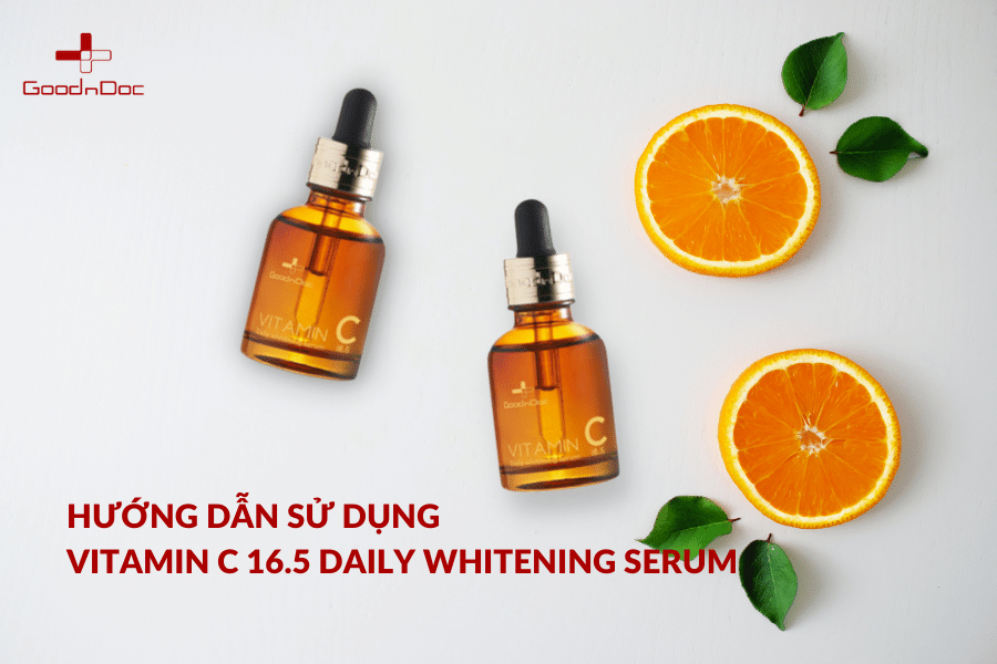 Cách dùng GoodnDoc Vitamin C 16.5 Daily whitening serum