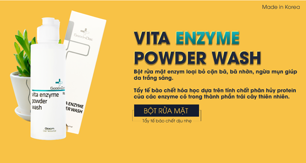 Bột Rửa Mặt GoodnDoc Vita Enzyme Powder Wash