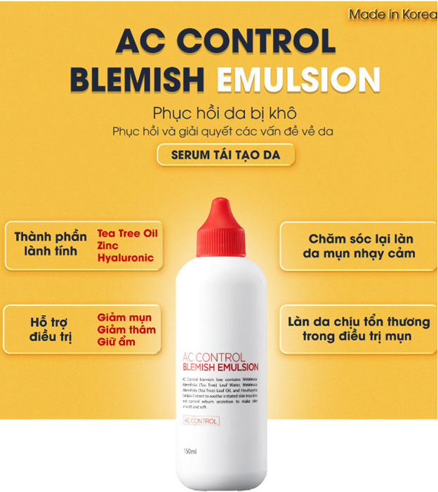 Phục Hồi Da Mụn GoodnDoc AC Control Blemish Emulsion